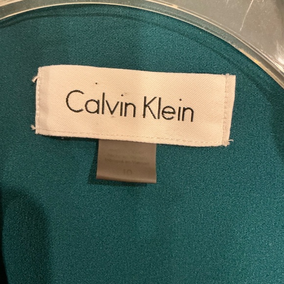 Calvin Klein Teal Blazer Size 10 - Picture 2 of 4